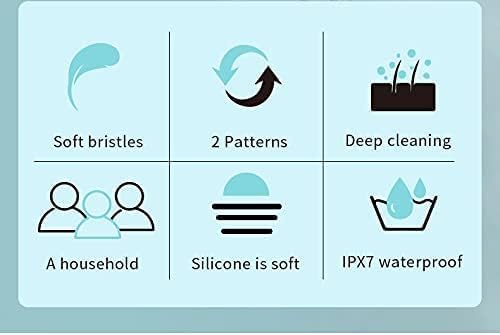 Body Brush Rechargeable, Electric Body Brush Set, Scrubber Shower Brush with Long Handle, Spin Skin Brush with 6 Brush Heads for Cleanse, Massage, exfoliate and Pamper Your Skin in The Shower (Pink)