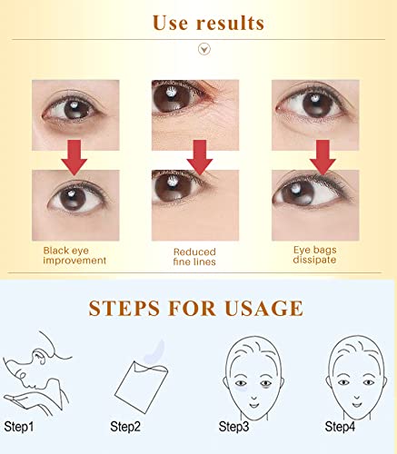 Lip Masks Sheet Moisturizing Crystal Collagen Pink Under Eye Mask Gel Anti-Aging Eye Patches Dark Circle Remover 30 Packs with Box,Pink
