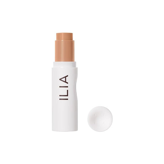 ILIA - Skin Rewind Complexion Stick - Foundation + Concealer + Skincare | Non-Toxic, Vegan, Cruelty-Free, Clean Makeup (19W - Beech, 0.35 oz | 10 g)
