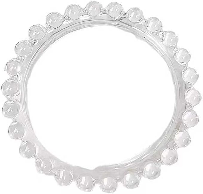 Nail Art Palette Clear Glass Nail Art Color Mixing Plate Nail Art Display Board Cosmetic Mixing Tray Manicure Tool for Home and Salon Use, 1 Piece