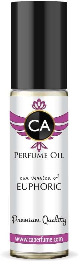 CA Perfume Impression of Euphoric for women Fragrance Body Oils Alcohol-Free Roll-On 0.3 Fl Oz/10 ml