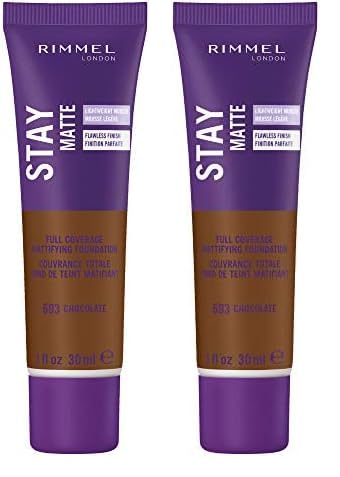 Rimmel Stay Matte Foundation, Chocolate, 1 Fluid Ounce (Pack of 2)