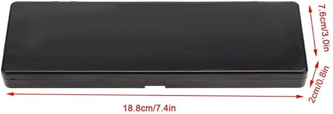 Nail Art Palette, 24 Grid Plastic Nail Art Paint Color Mixing Palette Plate Watercolor Pigment Color Mixing Case Manicure Drawing Tray(Black)