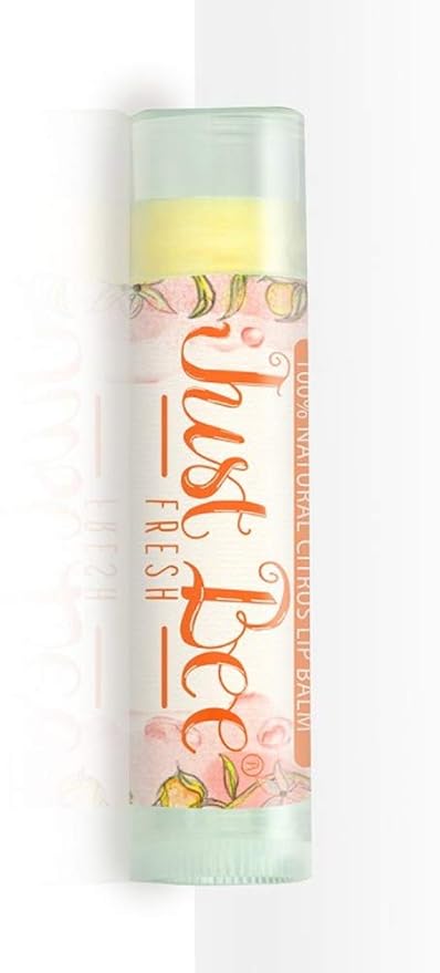 Just Bee Lip Balm (Peppermint, Honey, Citrus, Vanilla, 4 pack)