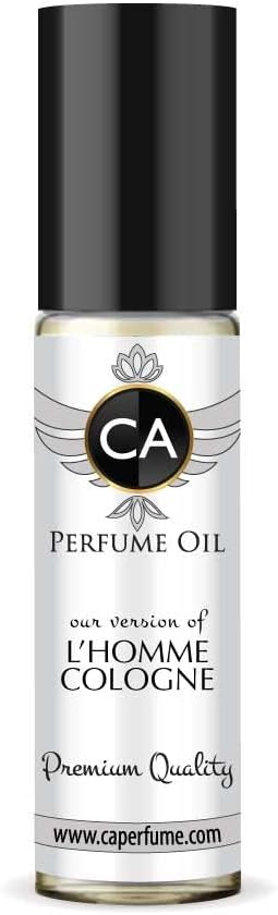 CA Perfume Impression of L’homme Cologne For Men Fragrance Body Oil Roll-On 0.3 Fl Oz/10ml