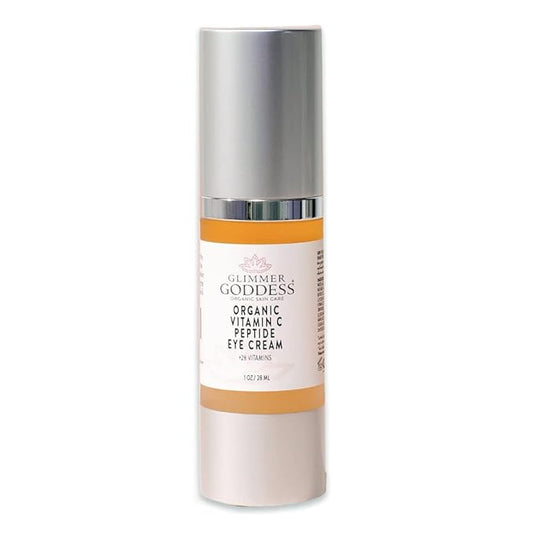 Glimmer Goddess Organic Vitamin C and Peptide Eye Serum for Dark Circles, 1 oz