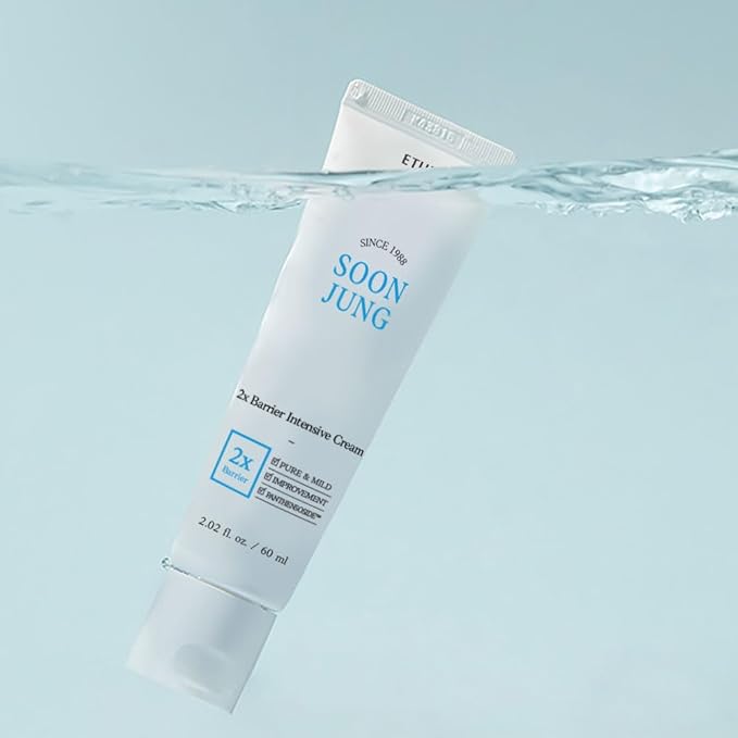 ETUDE SoonJung 2x Barrier Intensive Cream (Original), Hypoallergenic Shea Butter Hydrating Facial Cream for Sensitive Skin, Water-oil Balance & Panthenol, Korean Skin Care (5.07 Fl Oz)