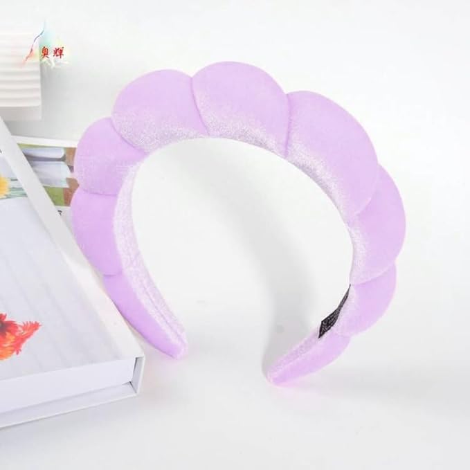 Spa Terry Cloth Headbands for Facial Skincare, Makeup Application, and Face Washing - Puffy and Absorbent Design for Mask, Skin Treatment