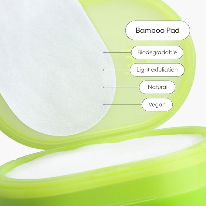 LOOPS Exfoliating Toner - Refine, Resurface, and Rebalance Skin - Brightening and Anti-Aging Skincare - Pre-soaked Bamboo Pad - Skincare Toners for Face -Exfoliatings Treatment Toner -Exfoliating Pads