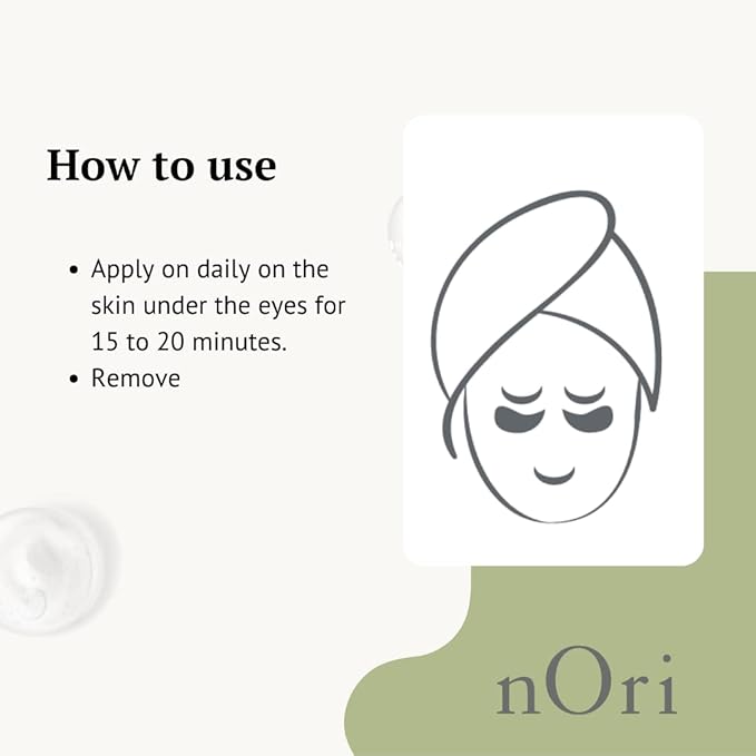NORI Konjac Eye Patches – Anti-Wrinkle/Removes Bags/Moisturizing/Dark Circle/60 Pieces (Aloe Vera)