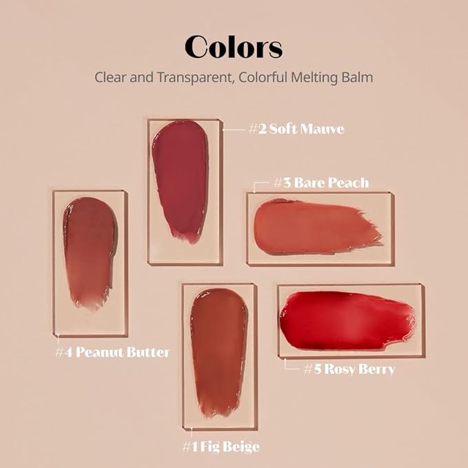 ETUDE Ginger Sugar Melting Balm Stick 05 Rosy Berry | Tinted Moisturizing Lip balm | Natural Ingredients Hydrate Ginger, Sugar, Shea Butter Moisturizing Relaxing Effect | K-Beauty