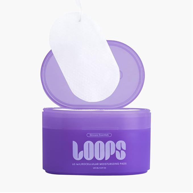 LOOPS MicroCellular Moisturizer - Nourish, Replenish, and Rebalance - Collagen Boosting, Restoring, Moisturizing, and Balancing Skincare - Pre-soaked Veocell Embo Pad - Anti-Aging Face Moisturizer