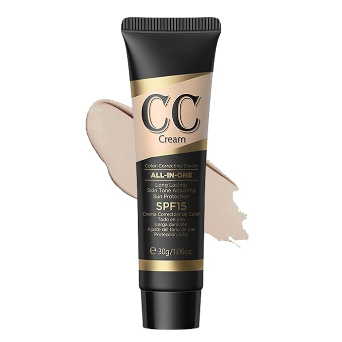 CC Cream Tinted Moisturizer with SPF 15, Color Correcting CC Cream, Even Skin Tone, Cover Blemish, Lightweight Hydrating Matte CC Cream, Long Lasting Waterproof CC Cream Foundation(Natural)