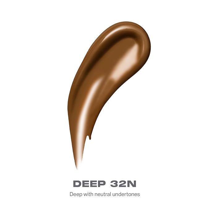 Morphe Lightform Liquid Foundation - Extended Hydration Foundation Makeup with a Lasting, Natural Radiant Finish - Long-Wearing Formula with Buildable, Medium Coverage - Deep 32N (1.01 fl oz)