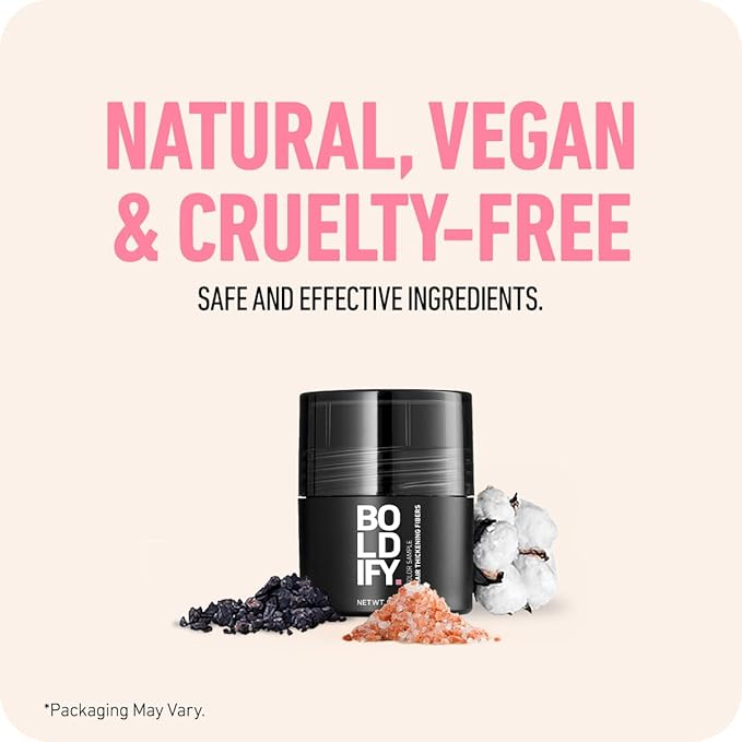 Boldify Hair Fibers Color Sample Kit - Fill In Thinning and Fine Hair for an Instantly Fuller, Thicker Look - 14 Shades for Women & Men - Dark Browns + Black