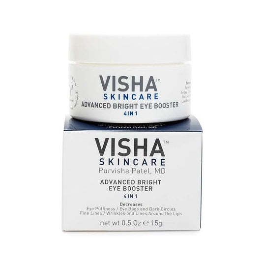 Skincare Advanced Bright Eye Booster 4 in 1 Cream, Under Eye Cream for Dark Circles and Puffiness, Decreases Wrinkles and Lines Around Eyes and Lips, Reduces Overall Eye Puffiness 0.5oz