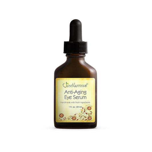Anti Aging Eye Serum | Hydrating Eye Serum for Younger Complexion | Rapid Wrinkle Repair | Natural and Effective Eye Care | Just Nutritive | 1 Oz