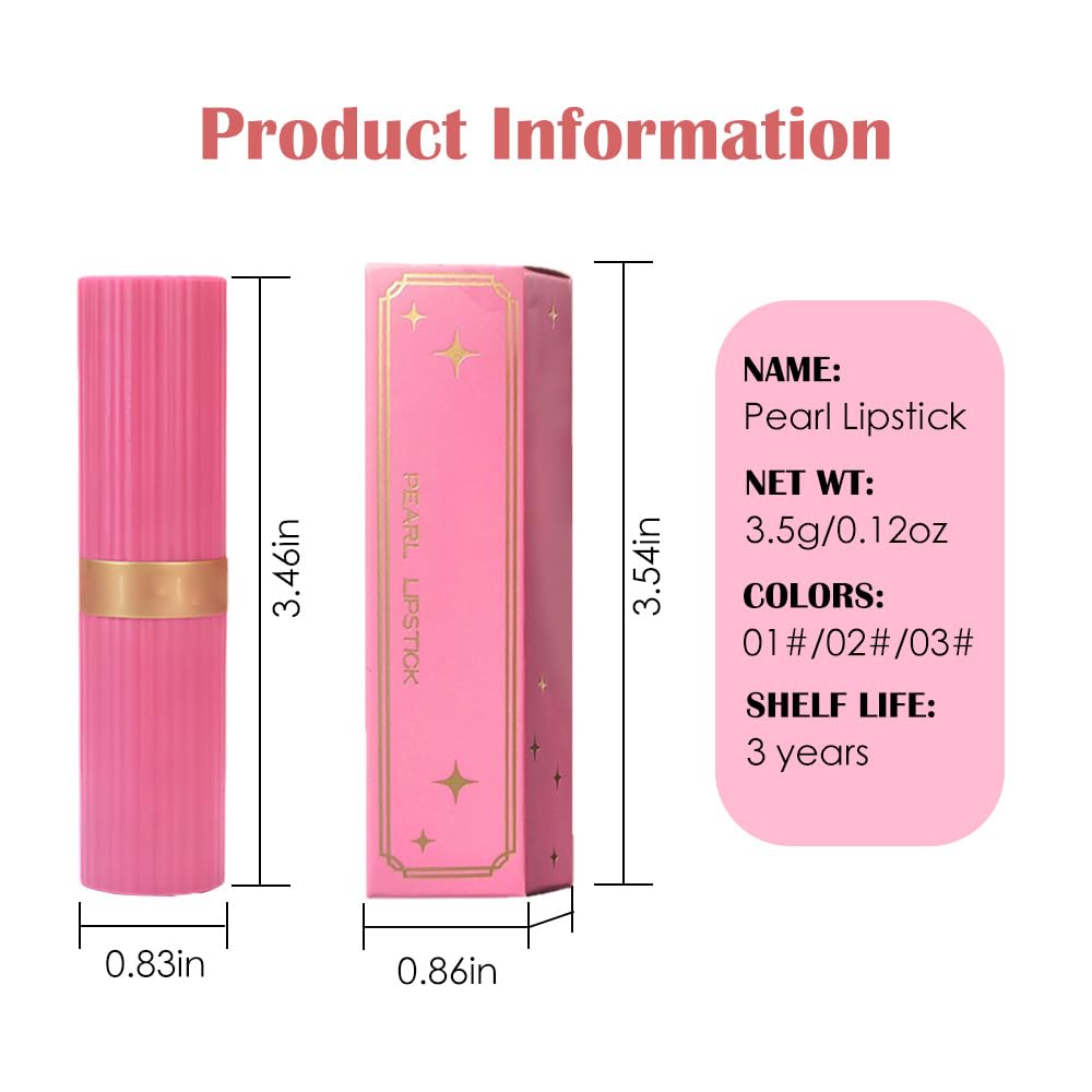 3Pcs Metallic Lipstick for Women,Lightweight Shimmer Frosted Lipstick,Glitter Lip Gloss Stain Long Lasting Waterproof Smudge Proof 24 Hour Full Coverage Lip Makeup,Vegan（01,02,03)