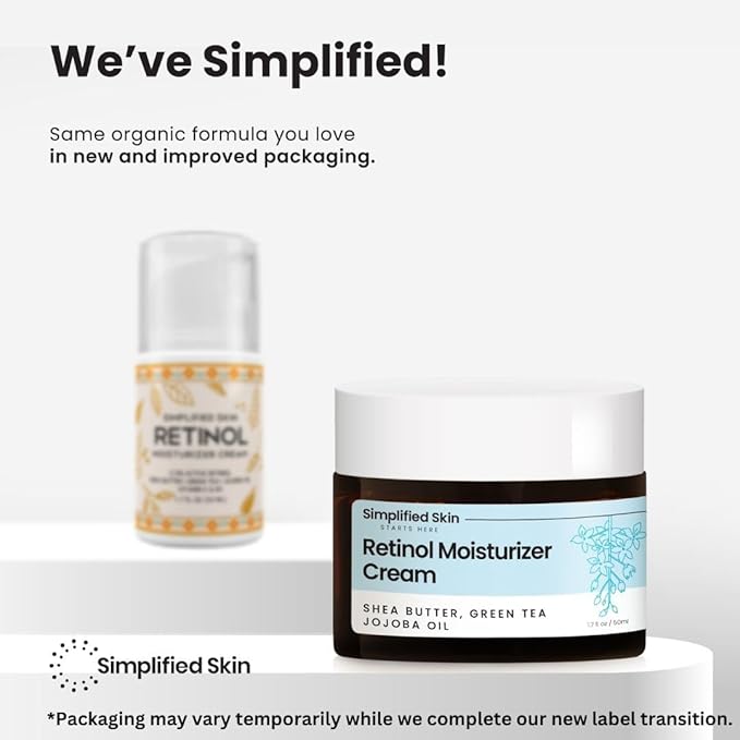 Retinol Cream for Face (2-Pack) – 2.5% Retinol Moisturizer for Fine Lines, Firming & Collagen Boost – Anti-Aging Night Wrinkle Cream with Hyaluronic Acid – 1.7 Oz