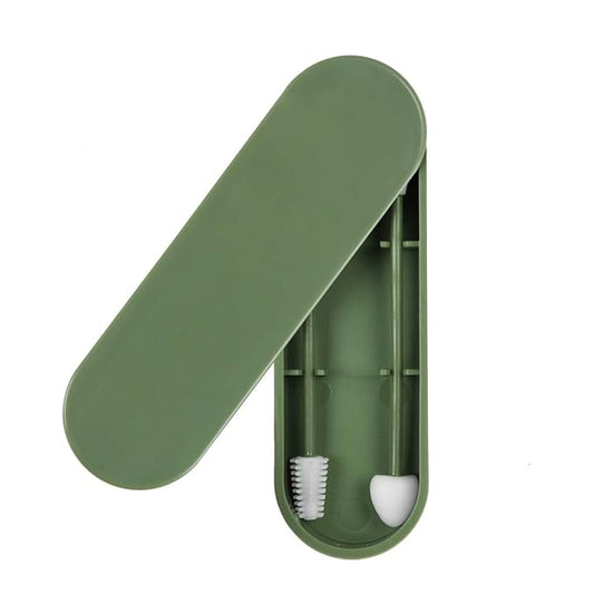 Rnker Reusable Medical Silicone Rough Friction Q-Tip for Ears Cleaning, smooth Q-Tip for Cosmetic makeup for women (2 in 1 package, Green) Upgraded Version