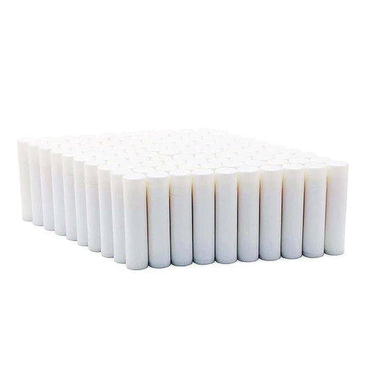 Natural Cherry Lip Balm Bulk, Unlabeled Filled, 100 Pack | Add Your Own Labels