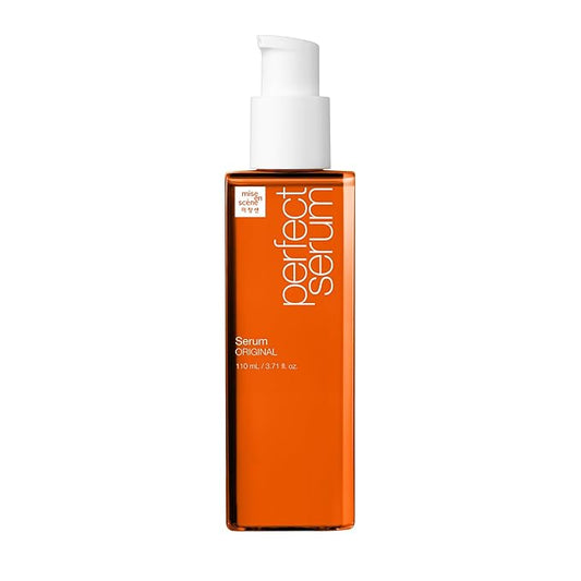 Mise En Scene Perfect Serum Original Bigger Size - Hair Oil for Frizzy & Dry Hair, Hydration and Nutrition Hair Essence for Damage Care, Floral Fragrance, Korean Hair Care Product, 3.71 Fl Oz.