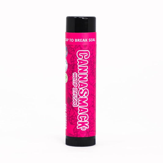 CannaSmack Natural Hemp Lip Balm - Sweet Mint Flavor - Besswax and Natural Botanical Extracs - Cooling & Moisturizing