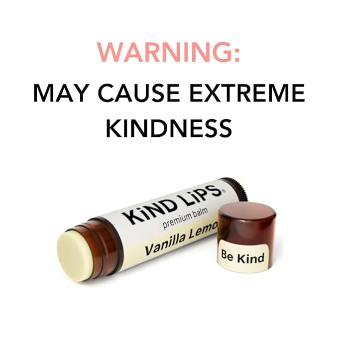 Kind Lips Lip Balm - Nourishing & Moisturizing Lip Care for Dry Lips with Shea Butter, Beeswax & Vitamin E | Vanilla Lemon Flavor | 0.15 Oz (Pack of 3)