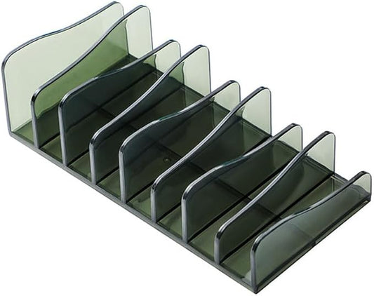 1 Piece Makeup Palette Organizer Acrylic Cosmetic Organizer 8-Section Eyeshadow Organizer Eyeshadow Blush Contour Palette Makeup Palette Cosmetic Organizer Eyeshadow Palette Organizer, Green