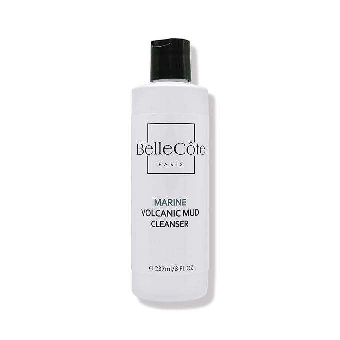 Marine Volcanic Mud Face Cleanser - Detoxifying Clay Oily & Combination Skin, Pore Reduction and Acne | Ideal Face Cleanser for Men & Women Especially After a Vigorous Workout