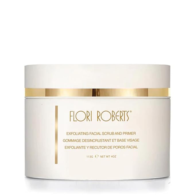 Exfoliating Facial Scrub by Flori Roberts, Face Mask for Women of Color or Deeper Skin Tones, Moisturizing and Smoothing, Helps Improve Skin Tone and Texture