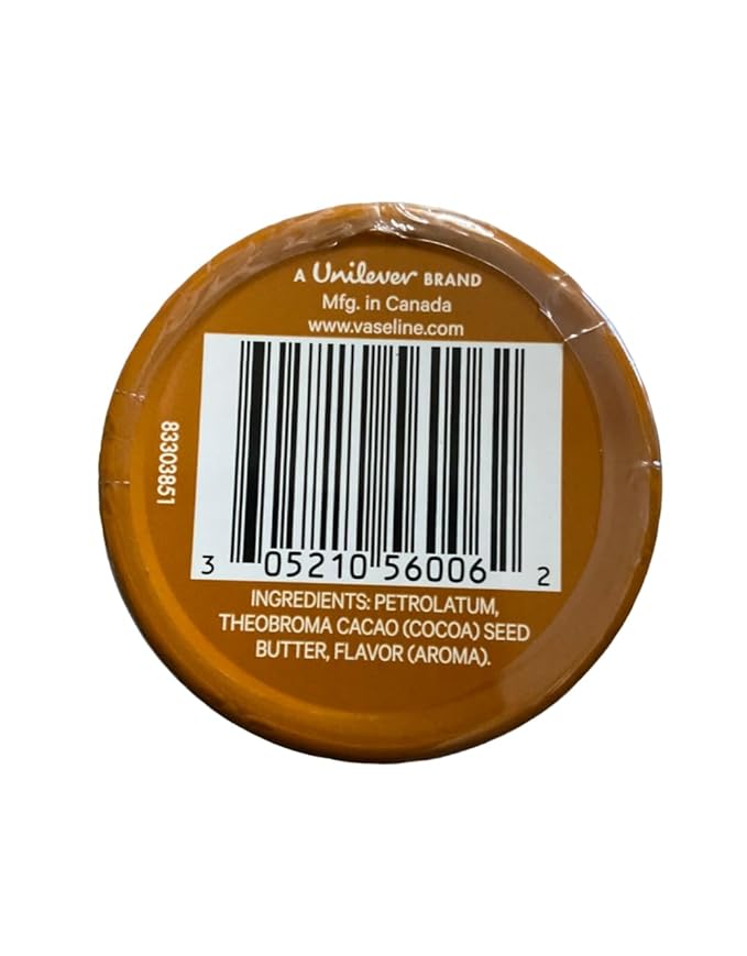 Vaseline Lip Therapy Cocoa Butter Lip Balm Tin, 0.6 Ounce - 12 per case.