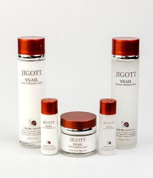 Snail Essence Moisture Skin Care 3Set, K Beauty Snail Cream, Moisturizer, Toner, Anti-Aging Hydration