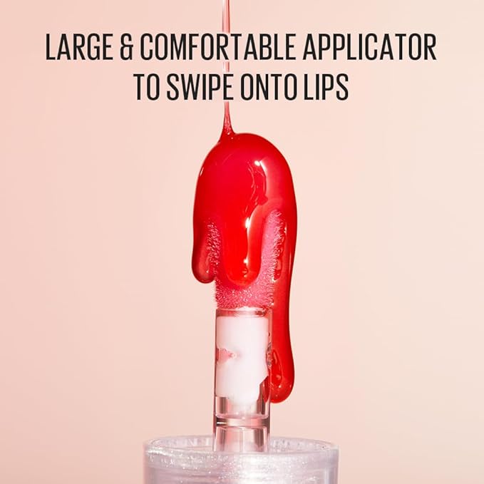 Kaja Juicy Glass Lip Plumping Oil | 02 Raspberry Refresher | Hydrating, Feel Plumped and Lightweight with Vitamin Tree Fruit Oil, Vegan, Cruelty-Free, Clear Tint Stain Shine Gloss Plumper