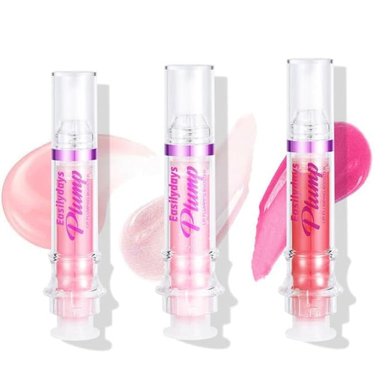 3 Colors Lip Plumping Booster, Spicy Lip Plumper Gloss Lip Oil, Ultra-Hydrating & Nourishing Glossy Finish Fuller Natural Lip Gloss, Plump & Pout Lip Plumper for Women Girls, Set #01,02,03