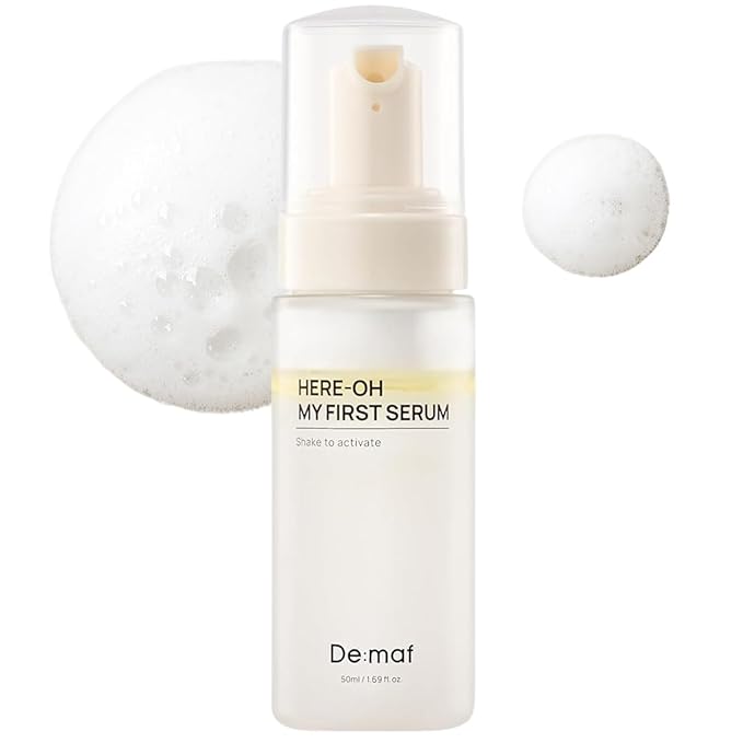 Here-Oh My First Hydrating Serum with Hyaluronic Acid | Facial Serum for Glowing Skin & Skin Barrier Repair | Korean Serum for Dry Skin & Sensitive Skin (1.69 fl oz)