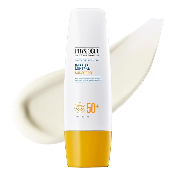 Physiogel Lightweight Moisture Korean Sunscreen, Broad Spectrum SPF 50+, Water Resistant & Safe for Sensitve Skin, Reef Friendly, Paraben-Free, Dermatologically Tested, Korean Skin Care.