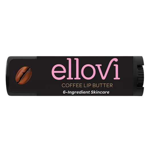 Natural Lip Butter Lip Balm - Coffee - Pure Enough to Eat - Made With Just 6 Vegan Ingredients - Moisturizing Lip Care for All Day Hydration