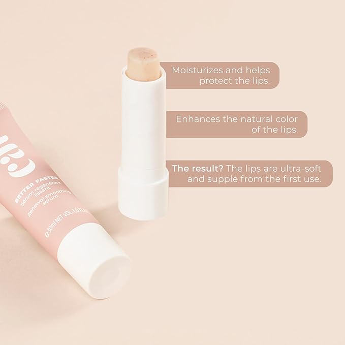 PINK ME NOW, Exfoliating Rosy Lip Balm, Daily Natural Lip Balm with 3-in-1 Action, (4g)