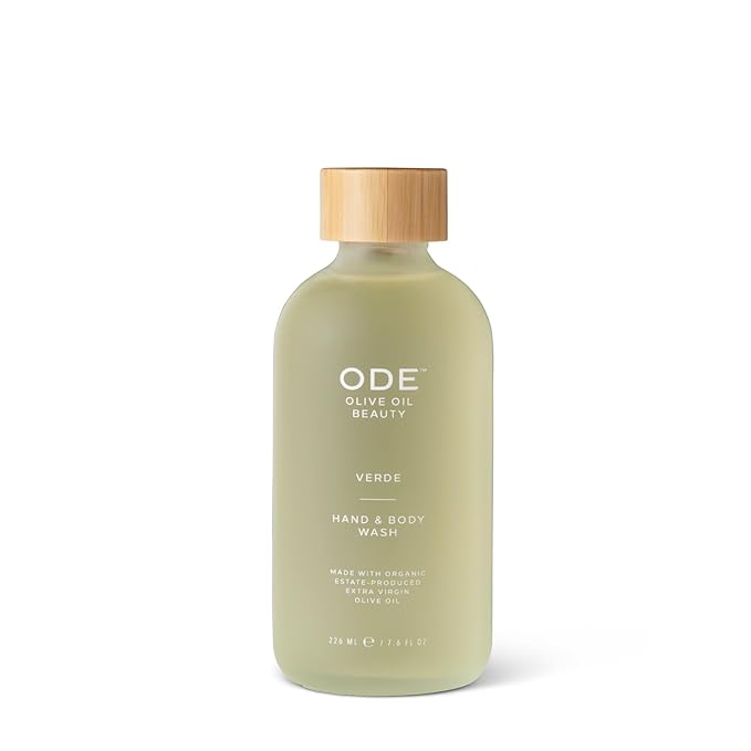 McEvoy Ranch Verde Hand & Body Wash (2-pack) by ODE Olive Oil Beauty, Organic EVOO, California Made, Nourishing Foaming Wash