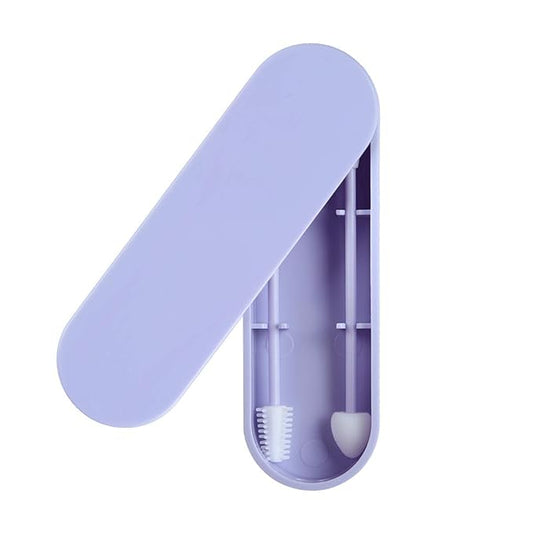 Rnker Reusable Medical Silicone Rough Friction Q-Tip for Ears Cleaning, Smooth Q-Tip for Makeup and Touch-ups for Women (2 in 1 pack, Deep Blue) Design Upgrade