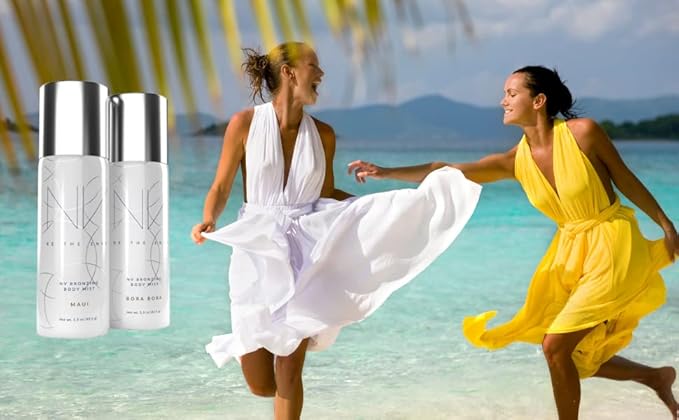 Be the Envy NV Bronzing Body Mist | Maui | Buildable Coverage | Lightweight, Smooth Airbrush Finish | Moisturizing Treatment with Antioxidant Vitamins & Botanicals | 2 Can Set | 1.5 oz Each