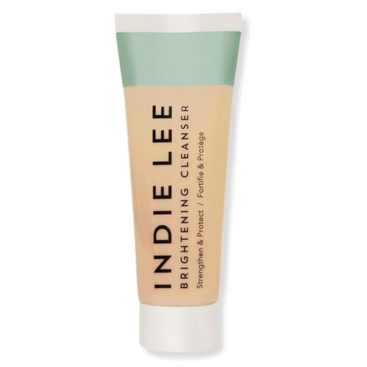 Indie Lee Brightening Facial Cleanser - Travel Size Daily Hydrating Cleanser, Makeup Remover & Exfoliating Face Mask to Brighten, Firm & Protect Dry Skin - Clean, Gentle Face Wash - TSA Approved Travel Skincare (1oz)
