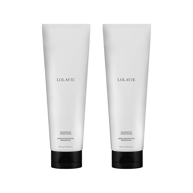 LolaVie Restorative Conditioner - 8.5 oz, 2 Pack - Hydrates, Strengthens & Fights Frizz for 12x Softer, Smoother Hair - Color Safe - All Hair Types