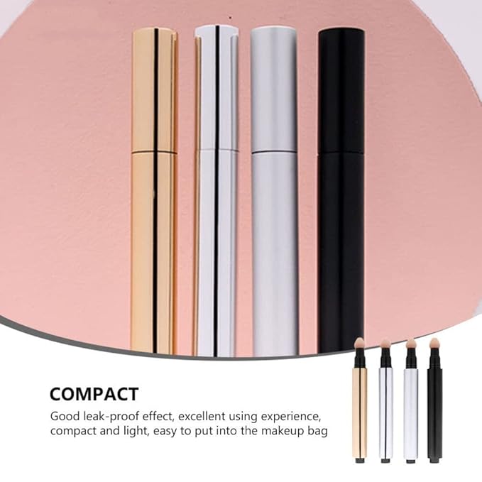 Beaupretty 4Pcs 3ml Empty DIY Cosmetics Tube Empty BB Cream Bottle Concealer Sub Tube Liquid Foundation Tube,