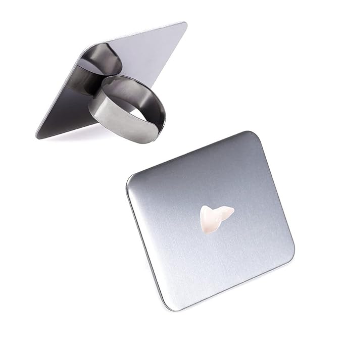 10pcs Manicure Spatula Nail-art Palette Stainless Steel Manicure Pallet Nail Art Ring Stainless Steel Pallet