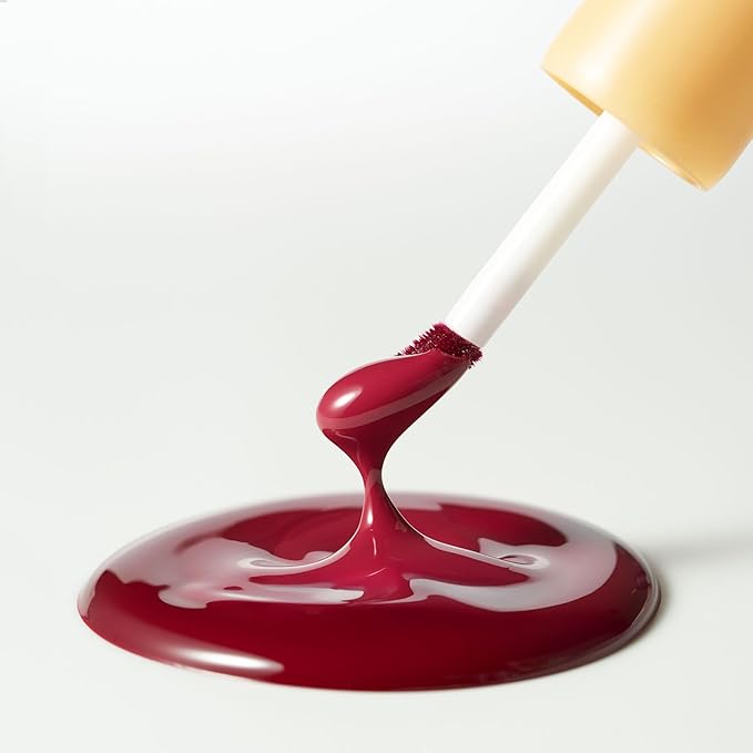 Laka Fruity Glam Lip Tint Mini, Glowing Lip Stain with Wide Color Spectrum, Hydrating & Lightweight Texture, Long-Lasting Bold Stain, Non-Sticky, Vegan, K-Beauty (#106 Juicy)