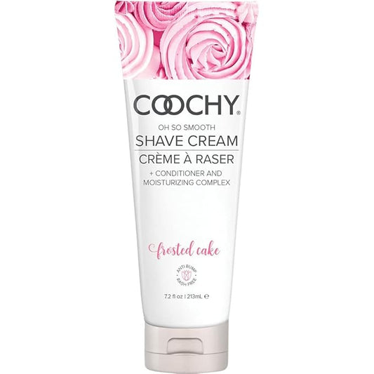 Coochy Shave Cream - Moisturizing Shave Lotion - Gentle Intimate Shaving Cream - For Bikini Area, Underarms, Legs & More - Rash-Free, Hydrating Formula - Frosted Cake, 7.2 oz