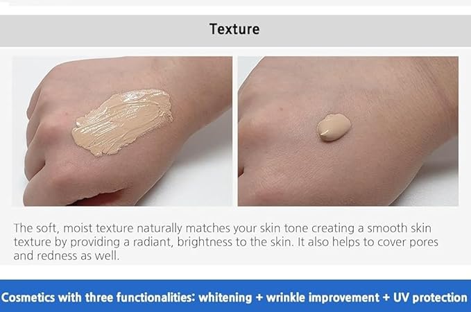 Enough Ultra X10 Cover Up Collagen Foundation, Hydrating Foundation for Dry Skin, Korean Skin Care Tinted Moisturizer Sunscreen, Makeup Cosmetics for Women SPF 50+ PA+++ 3.53oz (#23 Natural beige)