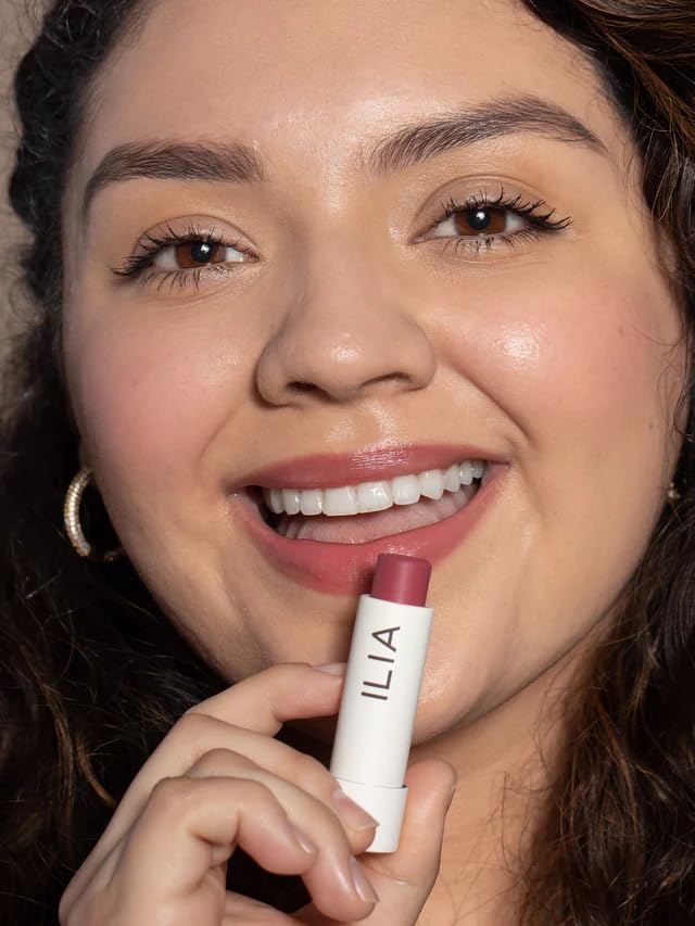 ILIA - Balmy Tint Hydrating Lip Balm | Non-Toxic, Cruelty-Free, Moisturizing + Sheer, Buildable Lip Color (Lullaby, 0.15 oz | 4.4 g)